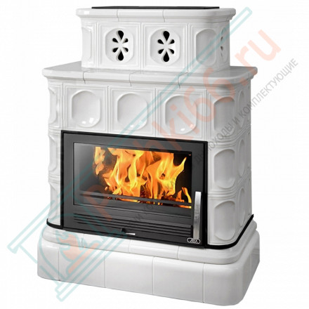 Изразцовая печь Karelie, кафельный цоколь, 5-цветов (ABX)