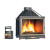 Чугунная топка SUNFLAM с открытием дверцы в стороны и с дефлектором (SEGUIN) 12 кВт