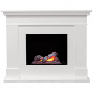 Каминокомплект California - Белый (Глубина 380) с электроочагом Cassette 600 NH
