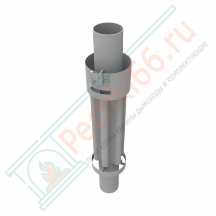 Дымоход - конвектор Россо Леванте наборный, d-115, L=1000 мм (Feringer)