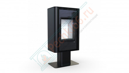 Печь-камин Solum Top, белая сталь (Defro-Home) 9кВт