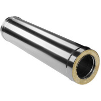 Сэндвич труба для дымохода L=1000 (НЕРЖ-321/0,8-НЕРЖ-439/0,5) d-150/230 (Дымок-Lux) Сэндвич труба для дымохода L=1000 (НЕРЖ-321/0,8-НЕРЖ-439/0,5) d-150/230 (Дымок-Lux)