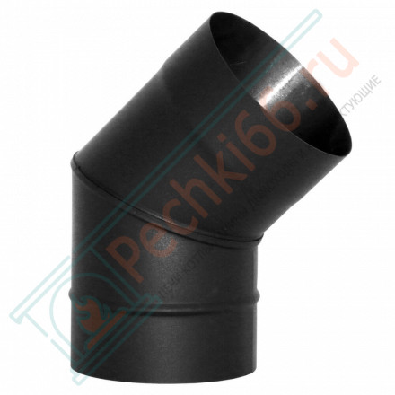 Отвод VBR 45º черный (НЕРЖ-439/0,8) d-115 (Вулкан)