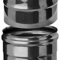 Сэндвич тройник 90° (НЕРЖ-430/0,8-НЕРЖ-430/0,5) d-120/200 (Ferrum HF)