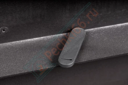 Каминная топка Экокамин Альфа 800 KВ с контргрузом черный шамот