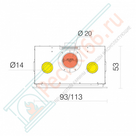 Каминная топка SCREEN UP 100 (EdilKamin) 14 кВт