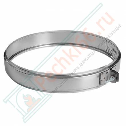 Хомут обжимной (НЕРЖ-439/0,5) d-300/380 (Дымок)