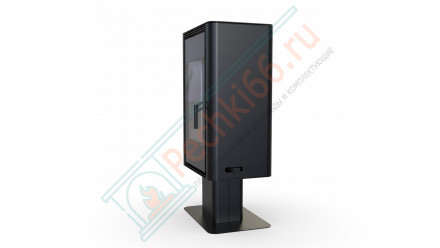 Печь-камин Solum Top, серая сталь (Defro-Home) 9кВт