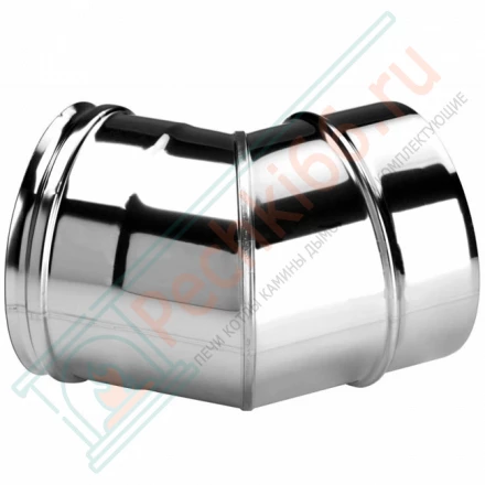 Отвод одностенный 45° (AISI-321/0,8мм) d-150 (Вулкан)