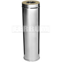 Сэндвич труба для дымохода L=1м (НЕРЖ-430/0,5-ОЦИНК/0,5) d-200/280 (Ferrum GS-Z) Сэндвич труба для дымохода L=1м (НЕРЖ-430/0,5-ОЦИНК/0,5) d-200/280 (Ferrum GS-Z)