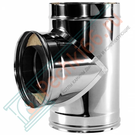 Тройник 90° V50R с изол (AISI-321/0,5-ОЦИНК-RAL/0,5) d-300/400 (Вулкан)