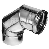 Колено 90° (НЕРЖ-430/0,5) d-80 (Ferrum GS) Колено 90° (НЕРЖ-430/0,5) d-80 (Ferrum GS)