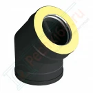 Отвод 45° V50R с изол (AISI-321/0,5-ОЦИНК-RAL/0,5) d-180/280 (Вулкан)