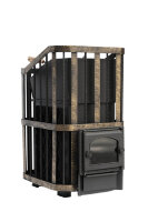 Банная печь "Сибирь-40" без ВТК с закрытой каменкой (Сибирь-Премиум)