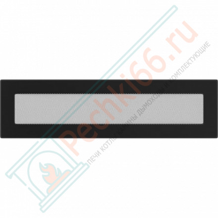 Решётка вентиляционная каминная черная 110х420 42C (Kratki)