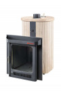 Дровяная банная печь Макси ПФ "Окаменевшее дерево наборный" (Ферингер)