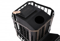 Печь для бани "Сибирь-25" (дверка 700х700) с закрытой каменкой (Сибирь-Премиум)