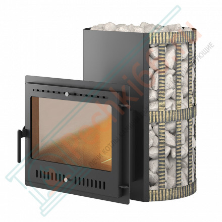 Печь для бани Скиф 22 (Панорама) Ковка 2022 (Везувий)