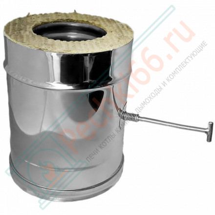 Задвижка повортная V50R с изол (AISI-321/0,8-AISI-304/0,5) d-200/300 (Вулкан-Cerablanket)