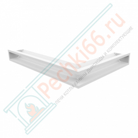 Каминная решетка угловая Luft 76,6X54,7X9 белая (Kratki)