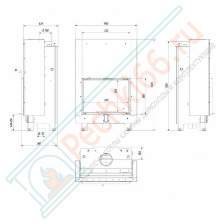 Стальная топка MBA/PW/17/G/W (Kratki)