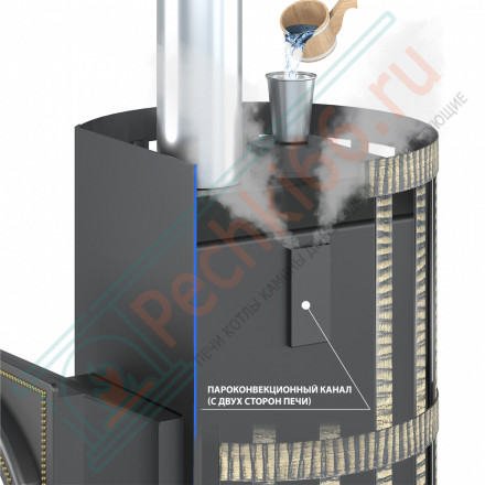 Печь для бани Скиф 28 Стандарт (ДТ-4С) Парогенератор 2022 (Везувий)