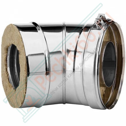 Отвод 45° V50R с изол (AISI-321/0,5-AISI-304/0,5) d-250/350 (Вулкан)