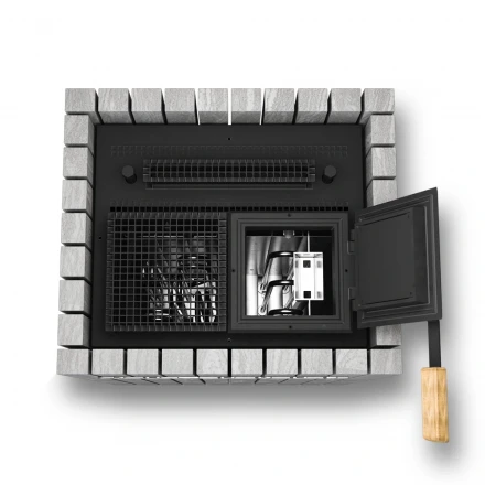 Электрическая паротермальная печь «ПАРиЖАР» ФутуРус 18 кВт, серпентинит премиум, пульт в комплекте (Инжкомцентр ВВД) до 25 м3