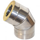 Сэндвич-отвод 135° (НЕРЖ-439/1,0-НЕРЖ-439/0,5) d-200/280 (УМК)