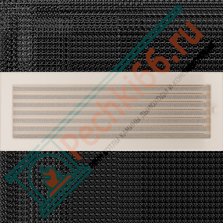 Вентиляционная решетка для камина с жалюзи 170х480, кремовая (FireWay)