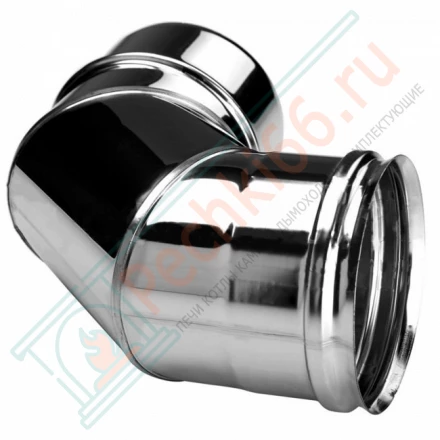 Отвод одностенный 90° (AISI-321/0,5мм) d-120 (Вулкан)
