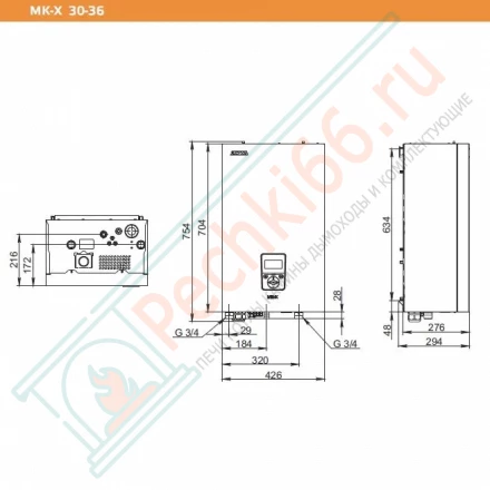 Электрический котел MK-X 30 кВт (Zota)