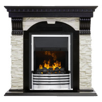 Электрокаминокомплект Dublin - Венге / Сланец белый с очагом Flagstaff