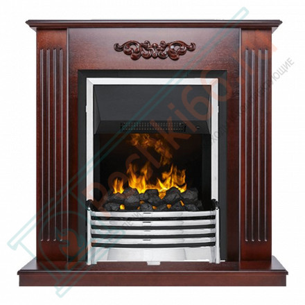 Каминокомплект Lumsden - Махагон коричневый антик с очагом Flagstaff