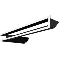 Каминная решетка угловая Luft 40X80X9 сталь (Kratki)