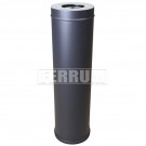 Сэндвич труба для дымохода L=1м (430/0,8 мм + нерж / эмаль /600° черная) d-115/200 (Ferrum Blackside Ceramics) Сэндвич труба для дымохода L=1м (430/0,8 мм + нерж / эмаль /600° черная) d-115/200 (Ferrum Blackside Ceramics)