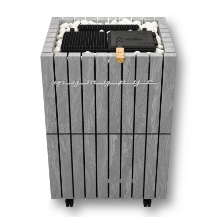 Электрическая паротермальная печь «ПАРиЖАР» ФутуРус 14 кВт, пироксенит BLACK, пульт в комплекте (Инжкомцентр ВВД) до 20 м3