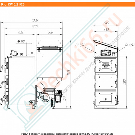 Котел автоматический Rio-21 (Zota) 21 кВт