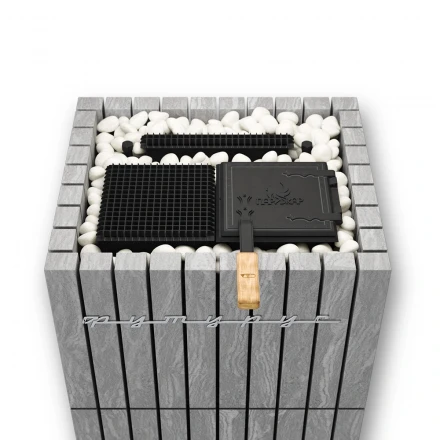 Электрическая паротермальная печь «ПАРиЖАР» ФутуРус 16 кВт, пироксенит BLACK, пульт в комплекте (Инжкомцентр ВВД) до 22 м3