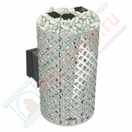 Печь для бани Violet World Steel Romb Long Window Max Pro (Grill’D)