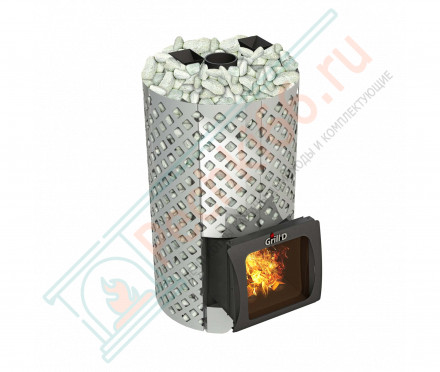 Печь для бани Violet World Steel Romb Short Window Max Pro (Grill’D)