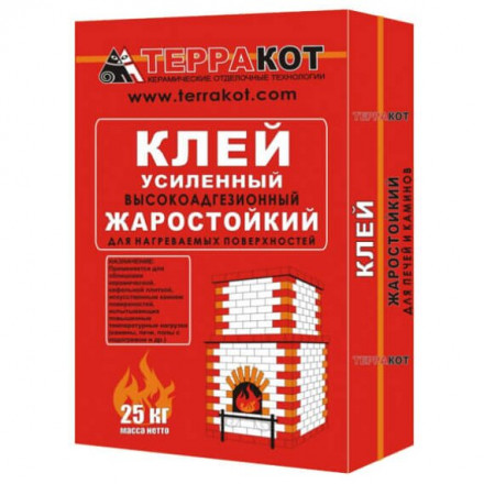 Клей усиленный "Терракот" жаростойкий, 5 кг (Терракот)