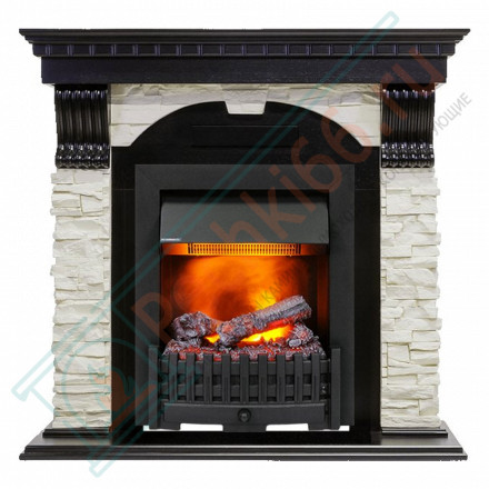 Электрокаминокомплект Dublin - Венге / Сланец белый с очагом Danville Black FB2