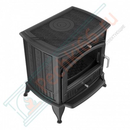 Чугунная печь-камин KOZA K6 ADSR, с регулятором горения (Kratki)