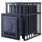 Чугунная печь для бани Гефест GFS ЗК 18 в сетке (ТехноЛит)