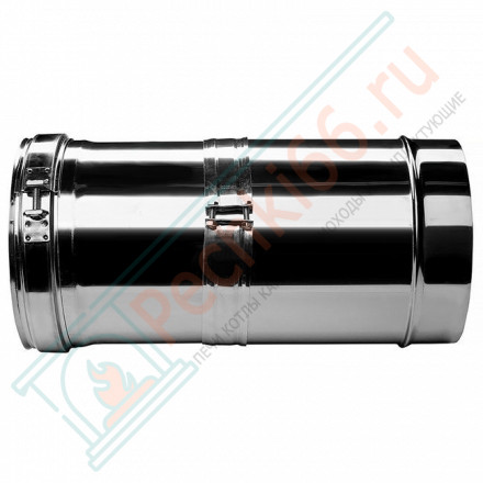 Труба V50R телескопическая с изол L=260-380 (AISI-321/0,8-AISI-304/0,5) d-150/250 (Вулкан-Cerablanket)