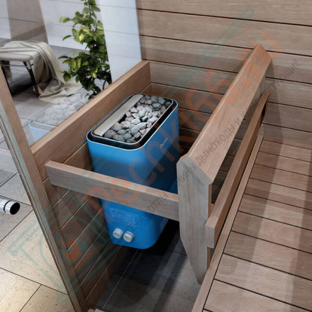 Печь для сауны VIENNA 45 STS (4,5 кВт, цвет хром, 12 кг камней)