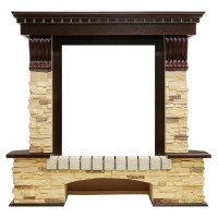 Портал Pierre Luxe угловой - Темный дуб / Сланец (Высота 1050мм)