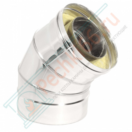 Отвод Термо 45° ОТ-Р (316-0.5/304) d-80/140 (ТиС Промо)