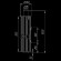 Дымоход с регистром Жадеит перенесённый рисунок + Окаменевшее дерево, d-115, L=1000 мм (Feringer) в Москве